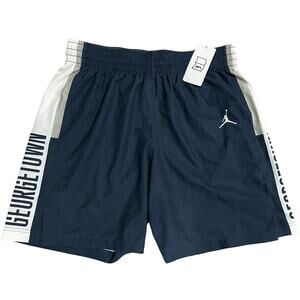 NWT women's navy blue‎ Nike Jordan Georgetown Hoyas basketball shorts 928683-419
